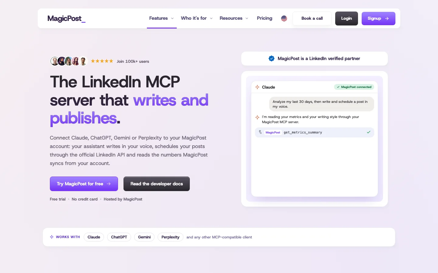 MagicPost agent interface